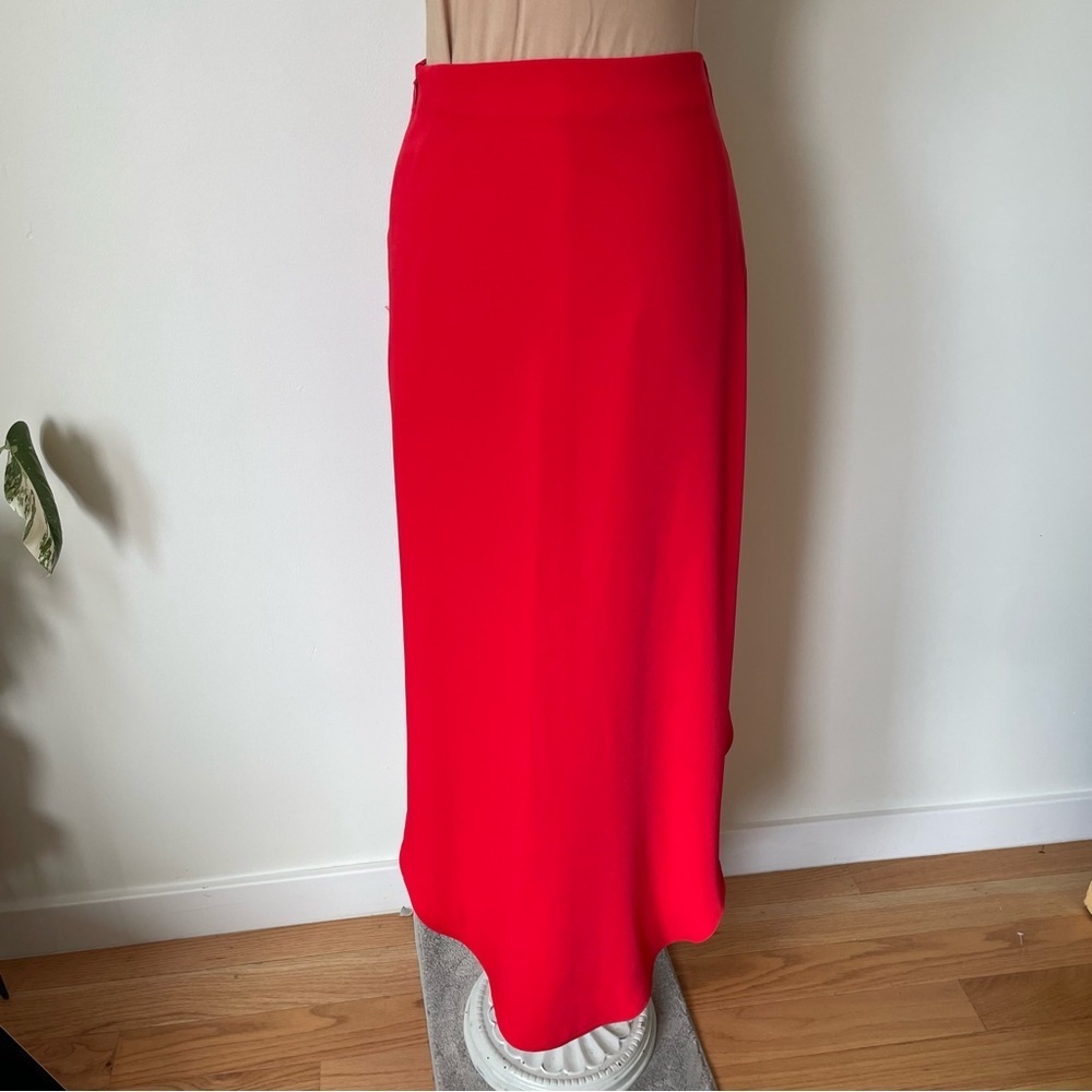 SUPERDOWN Revolve Red Arielle Slit Surplice High Low Maxi Skirt Size XS - Picture 6 of 12